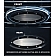 All Sales Emblem - Ford Oval Race Style Black Aluminum - 59703