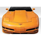 Extreme Dimensions Hood - Fiberglass Reinforced Plastic Black - Cowl Hood - 113329