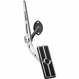 Billet Specialties Accelerator Pedal - Aluminum Black Rectangular - 199155