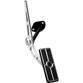 Billet Specialties Accelerator Pedal - Aluminum Black Rectangular - 199165