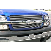 T-Rex Truck Products Grille Insert - Horizontal Bar Rectangular Polished Aluminum - 21100
