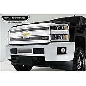 T-Rex Truck Products Grille Insert - Mesh Rectangular Polished Stainless Steel - 54122