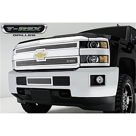 T-Rex Truck Products Grille Insert - Mesh Rectangular Polished Stainless Steel - 54122