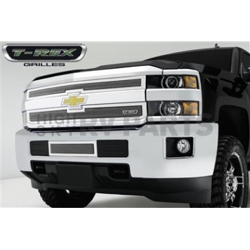 T-Rex Truck Products Grille Insert - Mesh Rectangular Polished Stainless Steel - 54122