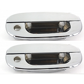 All Sales Exterior Door Handle -  Chrome Plated Aluminum Set Of 2 - 410C