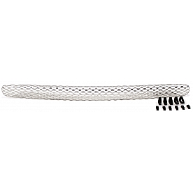 Street Scene Bumper Grille Insert Mesh Brushed Silver Aluminum - 95077122