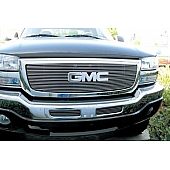 T-Rex Truck Products Grille Insert - Horizontal Bar Rectangular Polished Aluminum - 21200
