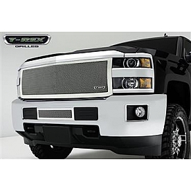 T-Rex Truck Products Grille Insert - Mesh Rectangular Polished Stainless Steel - 54123
