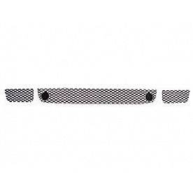 Street Scene Bumper Grille Insert Mesh Satin Silver Aluminum - 95077124