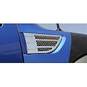 T-Rex Truck Products Fender Vent - Silver Aluminum Polished Set Of 2 - 54567