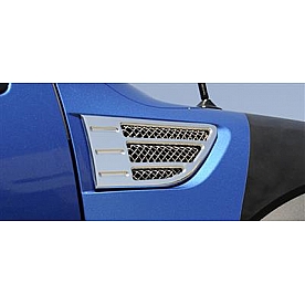 T-Rex Truck Products Fender Vent - Silver Aluminum Polished Set Of 2 - 54567