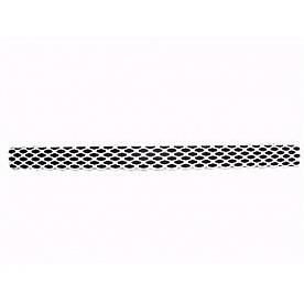 Street Scene Bumper Grille Insert Mesh Brushed Silver Aluminum - 95077125