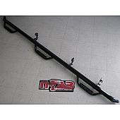N-Fab Nerf Bar - Truck Wheel to Wheel Black Gloss Powder Coated Steel Round - G1595CC6