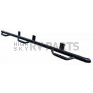 N-Fab Nerf Bar - Truck Wheel to Wheel Black Gloss Powder Coated Steel Round - G1595CC6-1