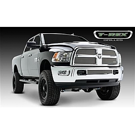 T-Rex Truck Products Grille Insert - Formed Mesh Rectangular Triple Chrome Plated Stainless Steel - 44452