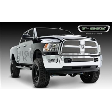 T-Rex Truck Products Grille Insert - Formed Mesh Rectangular Triple Chrome Plated Stainless Steel - 44452