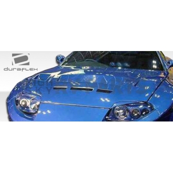 Extreme Dimensions Hood - Primered Fiberglass Black - 105608