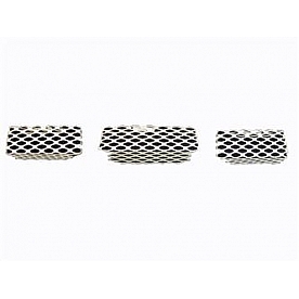 Street Scene Bumper Grille Insert Mesh Satin Silver Aluminum - 95077131