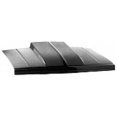 Harwood Fiberglass Hood - Cowl Induction Gloss Fiberglass Black - 41101