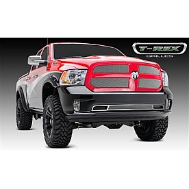 T-Rex Truck Products Grille Insert - Mesh Rectangular Triple Chrome Plated Stainless Steel - 44458