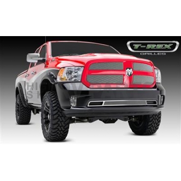 T-Rex Truck Products Grille Insert - Mesh Rectangular Triple Chrome Plated Stainless Steel - 44458