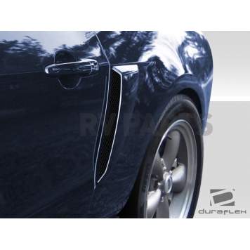 Extreme Dimensions Fender Scoop - Black Fiberglass Reinforced Plastic  Set Of 2 - 109324-1