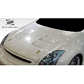 Extreme Dimensions Hood - Primered Fiberglass Black - 105883