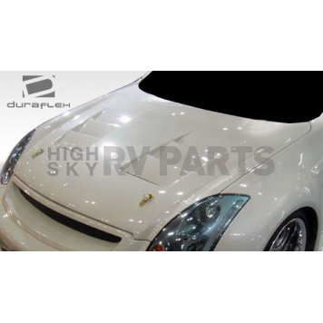 Extreme Dimensions Hood - Primered Fiberglass Black - 105883