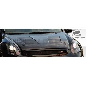 Extreme Dimensions Hood - Primered Fiberglass Black - 105883-2