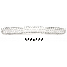 Street Scene Bumper Grille Insert Mesh Brushed Silver Aluminum - 95077138