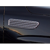 TFP (International Trim) Fender Vent - Silver ABS Plastic Chrome Plated Set Of 2 - 80027UFV