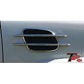 TFP (International Trim) Fender Vent - Silver ABS Plastic Chrome Plated Set Of 2 - 80047UFV