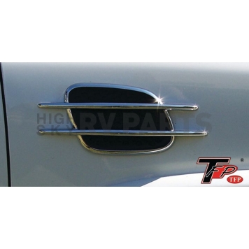 TFP (International Trim) Fender Vent - Silver ABS Plastic Chrome Plated Set Of 2 - 80047UFV