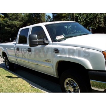 TFP (International Trim) Fender Vent - Silver ABS Plastic Chrome Plated Set Of 2 - 80047UFV-1