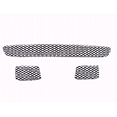 Street Scene Bumper Grille Insert Mesh Brushed Silver Aluminum - 95077143