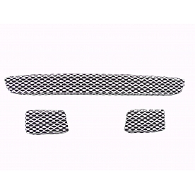 Street Scene Bumper Grille Insert Mesh Brushed Silver Aluminum - 95077143