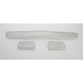 Street Scene Bumper Grille Insert Mesh Satin Silver Aluminum - 95077144