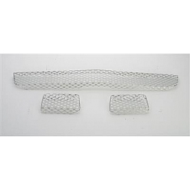 Street Scene Bumper Grille Insert Mesh Satin Silver Aluminum - 95077144