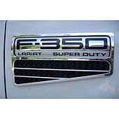 TFP (International Trim) Fender Vent - Silver ABS Plastic Chrome Plated Set Of 2 - 80537LV