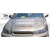 Extreme Dimensions Hood - Primered Fiberglass Black - 105541