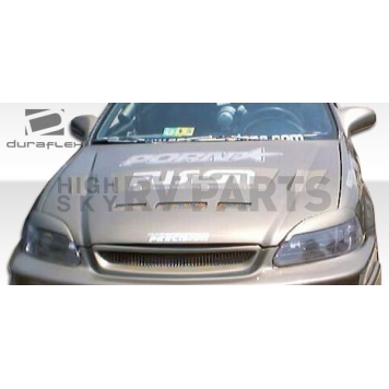 Extreme Dimensions Hood - Primered Fiberglass Black - 105541