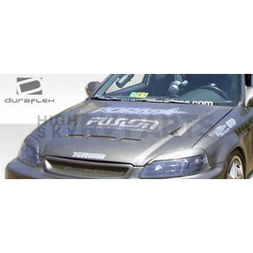 Extreme Dimensions Hood - Primered Fiberglass Black - 105541-2