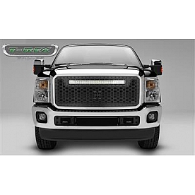 T-Rex Truck Products Grille Insert - Honeycomb Rectangular Black Powder Coated Steel - 7315461BR