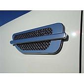 T-Rex Truck Products Fender Vent - Silver ABS Plastic Chrome Plated Set Of 2 - 49001