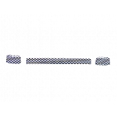 Street Scene Bumper Grille Insert Mesh Brushed Silver Aluminum - 95077149