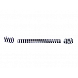 Street Scene Bumper Grille Insert Mesh Brushed Silver Aluminum - 95077149