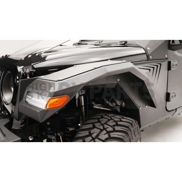 Fab Fours Fender Flare - Black Steel Bare Set Of 2 - JL2006B-1