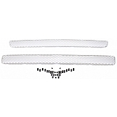 Street Scene Bumper Grille Insert Mesh Brushed Silver Aluminum - 95077152