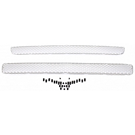 Street Scene Bumper Grille Insert Mesh Brushed Silver Aluminum - 95077152