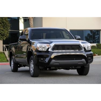 T-Rex Truck Products Grille Insert - Mesh Trapezoid Black Powder Coated Steel - 51938